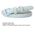 thumbnail image 7 of NUZYZ Women Thin Pants Belt Solid Color Faux Leather Waistband Adjustable Length Multi Holes Design Jeans Belt, 7 of 7