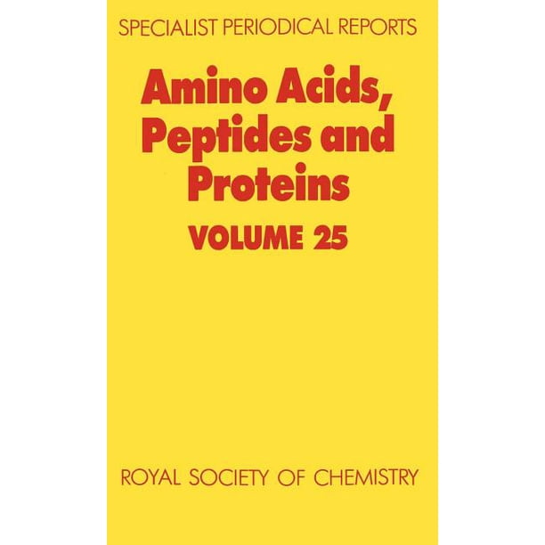 Amino Acids, Peptides and Proteins Volume 25 (Hardcover)