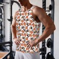 thumbnail image 3 of Wukai Sushi Roll Print Men’s Workout Tank Top Sleeveless Muscle T shirt Gym Running Fitness Tank Top-Large, 3 of 7