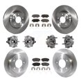 thumbnail image 1 of Transit Auto Front Rear Hub Bearing Assembly Disc Brake Rotor and Ceramic Pad Kit (10Pc) for Car 2017-2020 Hyundai Elantra 1.6L with Torsion Beam Suspension Left Right Driver Passenger Side KBB-123908, 1 of 11
