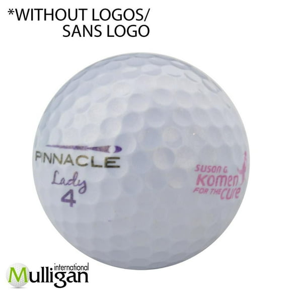 Mulligan - 48 Pinnacle Lady 5A Pristine Recycled Used Golf Balls, Purple