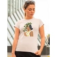 thumbnail image 2 of Botany Portrait Ii. T-Shirt Women -Victoria Borges Designs, Female 4X-Large, 2 of 4