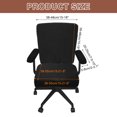 thumbnail image 2 of Office Chair Covers, 38-55cm Stretchable Computer Chair Slipcover, Black, 2 of 7