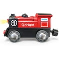 thumbnail image 3 of GHSDFBB Wooden Railway Battery Powered Engine No. 1 Kid's Train Set, 3 of 7
