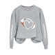 thumbnail image 2 of Ailaofu Football Sweatshirts for Women Oversized Crewneck Sweatshirt Cute Crewnecks Holiday Long Sleeve Rugby Sweat Shirts, 2 of 4
