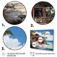 thumbnail image 3 of Designart "Tropical Retreat in the Caribbean III" Beach & Ocean Floater Framed Wall Decor, 3 of 7