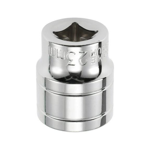 Unique Bargains 1/2 Inch Drive Impact Socket 23mm 6 Point Chrome Vanadium Steel 1 Pcs 38mm