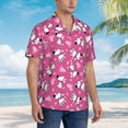thumbnail image 6 of Picia Love Dog Gentle Cotton Regular Fit Short Sleeve Casual Hawaiian Shirt for Men-Large, 6 of 8