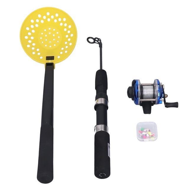 Ice Fishing Rod Kit, 50cm Rod Repeated Grinding Hooks Fishing Rod Reel Hooks And Spoon Portable For Outdoor