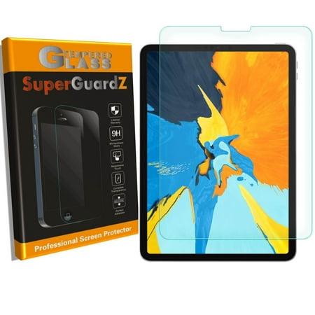 For iPad Pro 12.9 (2018) - SuperGuardZ Tempered Glass Screen Protector, 9H, Anti-Scratch, Anti-Bubble, (Best Screen Protector For Ipad Pro 12.9)