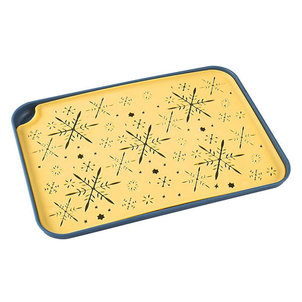 Dish Drain Trays, 12"x 8" Large Storage Capacity Dish Drain Board for Kitchen Counter, Coffee