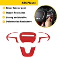 thumbnail image 3 of Red Steering Wheel Cover Trim for Jeep Dodge Charger, 3 of 5