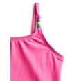 thumbnail image 2 of Wonder Nation Girls' Beaded Strap Tankini Swimsuit with UPF 50+, 2-Piece, Sizes 4-18 & Plus, 2 of 3