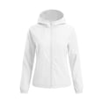 thumbnail image 6 of thefmos Women Plus Size Fall Zip Up Hoodie Long Sleeve Windbreaker Jacket Quilted Warm Outerwear Casual Basic Spring Winter Coats, White 2XL, 6 of 8
