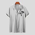 thumbnail image 4 of Camisas de Manga Larga para Hombres Blusa Cómoda de Cuello de Impresión, Camisa Casual de Poliéster para Uso Diario, de Fiesta Y de Primavera de Verano, 4 of 4