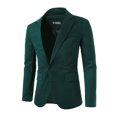 thumbnail image 1 of Lars Amadeus Men's Notched Lapel Center-Vent Back One-Button Blazer, 1 of 7