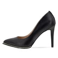 thumbnail image 2 of FSJ Women Classic High Heel Pointed Toe Pumps Fashion Stiletto Heel Slip On Ladies Office Dress Shoes Size 16 Black, 2 of 4