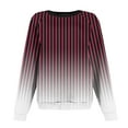 thumbnail image 5 of Topvent Women's Sweatshirts Prints Trendy Crewneck Long Sleeve Shirts Color Block Pullover Tops Comfy, 5 of 7