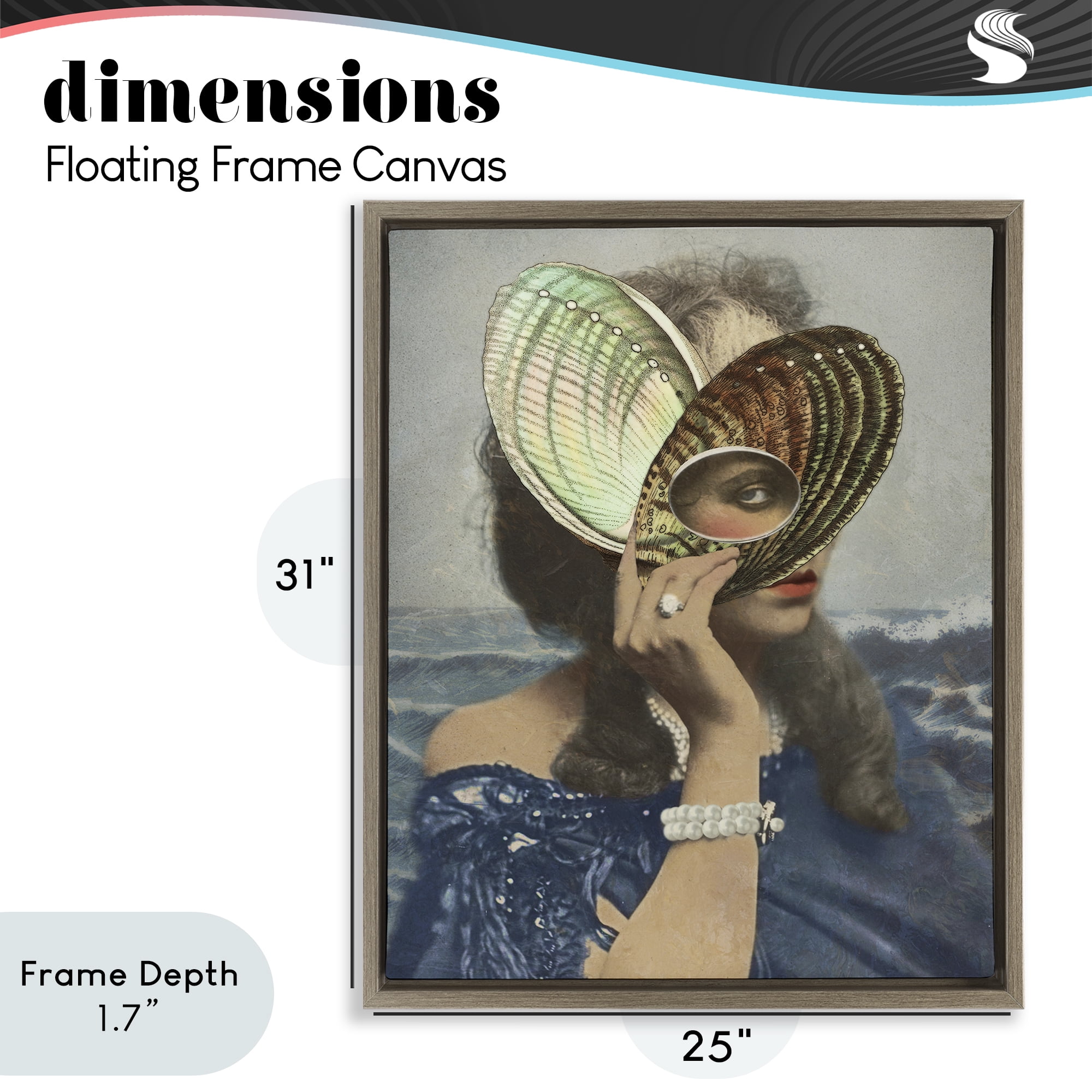 Stupell Industries Portrait of Naturalist Brown Framed Floater Canvas Wall Art, design by Victoria Barnes