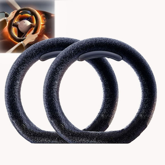 Graphene Wireless Heating Steering Wheel Cover ,Automobile Winter Short Flip Round Seasons Universal, Graphene Wireless Heating Steering Wheel Cover,Vuyungers