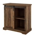 thumbnail image 4 of Walker Edison Beaumont Modern Farmhouse Sliding Slat Door Storage Cabinet, 32 Inch, Rustic Oak, 4 of 9