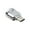 Silver, variant on LA TALUS Mini Metal USB 3.1 Micro Secure Digital TF Memory Type-C Card Reader OTG Adapter Grey One size