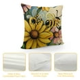 thumbnail image 4 of Nawypu  Home Sweet Home Bee Sunflower Throw Pillow Covers,Love Lives Here Spring Summer Stripes Cushion Case for Sofa Couch, 4 of 5