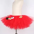 thumbnail image 5 of Conjunto de falda tutú para niñas con diseño de Elmo y monstruo de galletas rojo, faldas de tul mullidas para niñas pequeñas, disfraz de tutú para fiesta de cumpleaños de Halloween para niños, 5 of 5