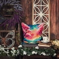 thumbnail image 5 of Colorful Cherry Blossoms Fabric Decorative Pillow 14 in x 14 in, 5 of 5