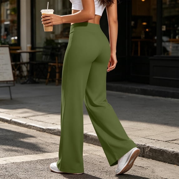 Khunlpohl Yoga Long Pants for Womens Elastic Waist Casual Workout Sports Pant Running Exercise Athletic Trousers