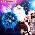 thumbnail image 4 of Plasma Ball Lamp 6 inch Science Toy Touch & Sound Sensitive Plasma GlobeSurprise Gift-RED, 4 of 5