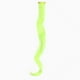 thumbnail image 1 of Zhuge Extensiones de cabello de colores, 12 piezas, 18 pulgadas, extensiones de cabello con clip, mechas largas, onduladas, sintéticas, amarillo fluorescente, 1 of 2
