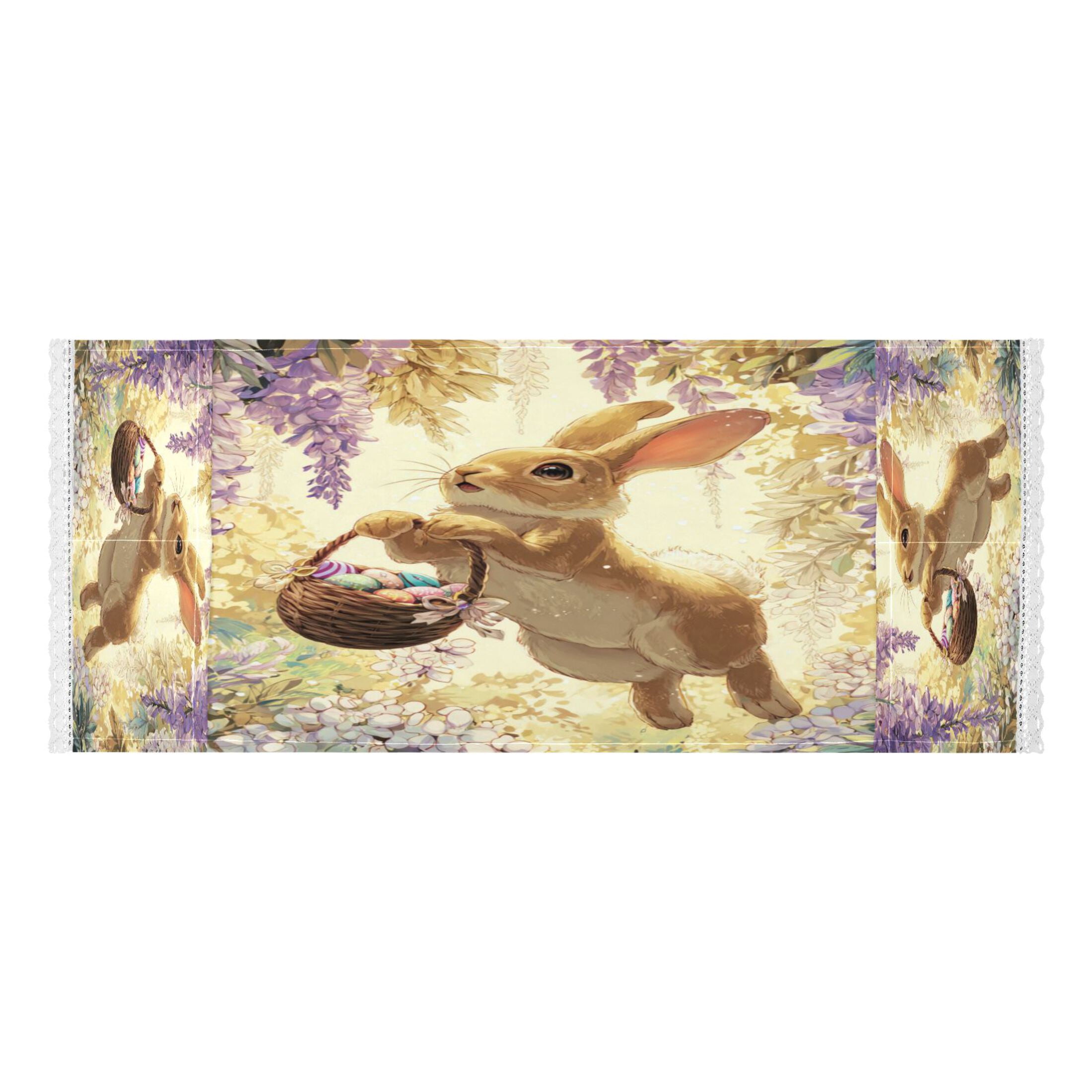 Wobogo Cute Brown Bunny Washing Machine Cover Dustproof Washer Dryer Cover Waterproof Laundry Room Decorative Protector