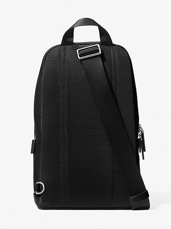 Michael Kors Outlet Cooper Pebbled Leather Sling Pack - Black
