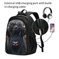 thumbnail image 2 of Daiia Majestic Black Yak Pattern USB Charging Backpack for Men and Women, Anti-Theft Backpack,Travel Backpack,School Backpack,College Backpack,Laptop Backpack, 2 of 7