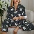 thumbnail image 4 of Wukai Turtle Print Women's Pajama Set - Soft Long Sleeve Sleepwear for Comfort and Style-Medium, 4 of 9