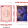 thumbnail image 3 of SaniMore for Samsung Galaxy Tab A8 (SM-X200/X205) Kids Case, Multi-Layer Case with Handle Crossbody Strap & 360° Rotatable Kickstand Shockproof Protective Case for Boys Girls, Rosegold, 3 of 9