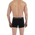 thumbnail image 3 of Men's Papi 990001 Repeat Logo Cotton Stretch Boxer Briefs - 4 Pack (Black/Blue/Light Grey M), 3 of 10
