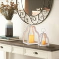 thumbnail image 4 of Nuptio Wood Lanterns Decorative Indoor: Farmhouse Hanging Candle Holder Set of 2 White Table Centerpiece Fireplace Mantle  Fall Decoration, 4 of 7
