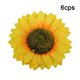 thumbnail image 3 of Cabeza de girasol artificial Simulación de cabezas de flores Ramo de fiesta de boda Accesorios de bricolaje, 6 piezas, Amarillo, 26 cm sidaley HA7119-01B, 3 of 6