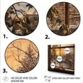 thumbnail image 3 of Designart "Sunrise in Frosty Winter Landscape III" Landscapes Wall Art - Traditional Brown Winter Landscape Living Room Canvas Art, 3 of 6