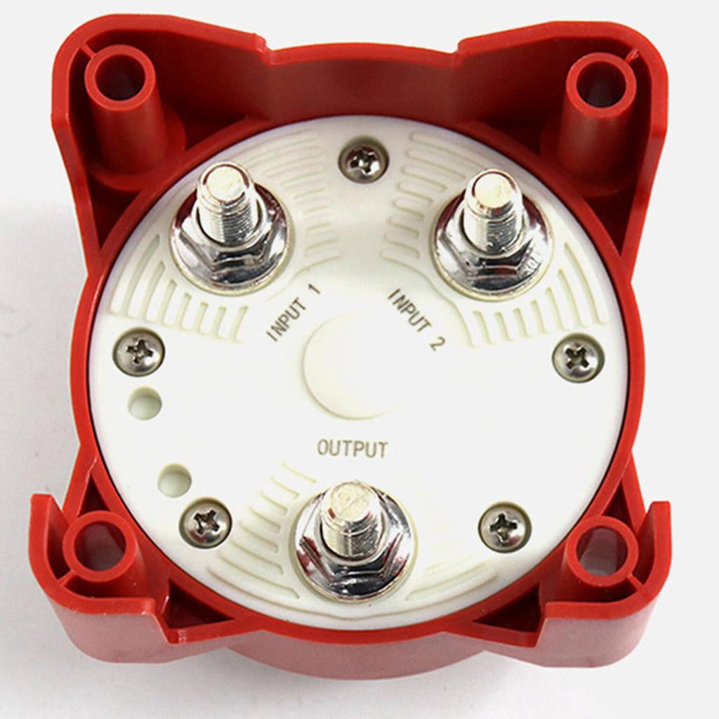 funtasica Heavy Duty 4 Gear Dual Battery Selector Switch Safety Shut Off Disconnect Switch