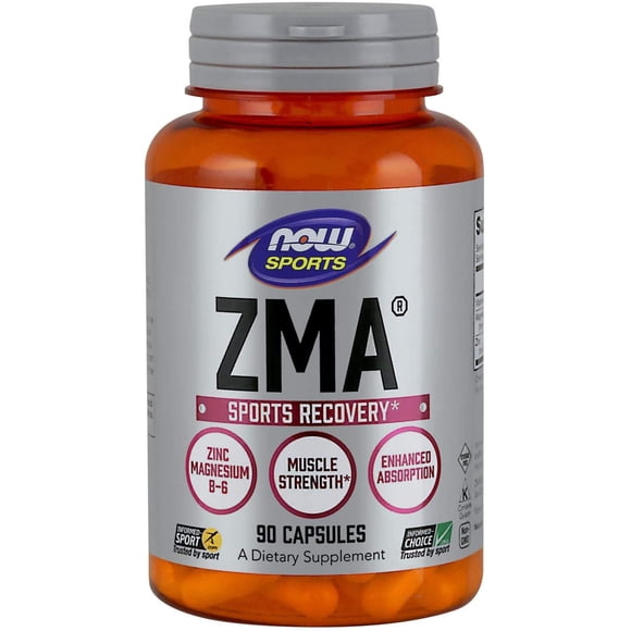 Supplement NOW Nutrition Sportive ZMA (Zinc, Magnésium) 90 Capsules