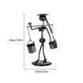 thumbnail image 4 of Ounissouiy Estatua de escritorio figuritas de Mini escultura estructura de hierro accesorios de vacaciones calcomanía de Navidad interesante Decoración del hogar Tipo 2, 4 of 6