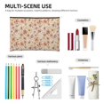 thumbnail image 4 of Susaid Wildflowers Vintage Print Makeup Mini Bags for Women Multi Color Cosmetics Bag Travel Toiletry Bag Pencil Pouch Blank Makeup Bags with Zipper, 4 of 7
