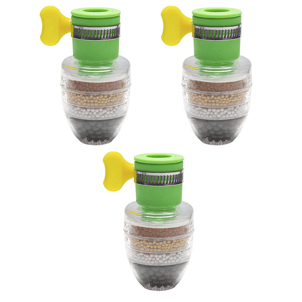 Faucet Water Filter 3 Pack Faucet Mount Filters Purifier Kitchen Tap