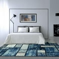 thumbnail image 5 of Luxe Weavers 1007 Navy Geometric Modern Area Rug 2x8, 5 of 8