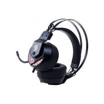 Mad Catz The Authentic F.R.E.Q. 4 Gaming Headset, Black - Stereo - USB - Wired - Over-the-head - Binaural - Circumaural - Omni-directional, Noise Cancelling Microphone - Black