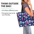 thumbnail image 2 of Easygdp Wine Glasses And Cocktails Bolsas Tote para Mujer, Bolsos de Hombro para Viaje, Bolsos de Mano de Gran Capacidad para Compras y Trabajo, 2 of 8