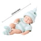 thumbnail image 3 of Muñeca bebé reborn realista de 18 cm con extremidades ajustables y piel de vinilo suave | Juguete de simulación realista para coleccionistas, accesorios de fotografía o regalo, 3 of 6